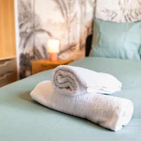 شقة Palm Paradise - Ventilation & Fraicheur - Ideale Famille Et Proche Du Centre-ville *